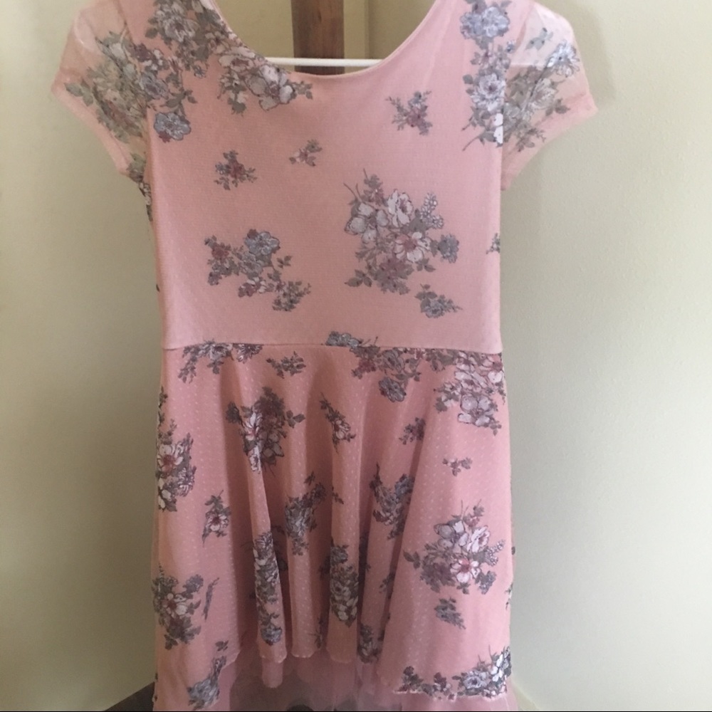 Multi-color unused kids pink dress